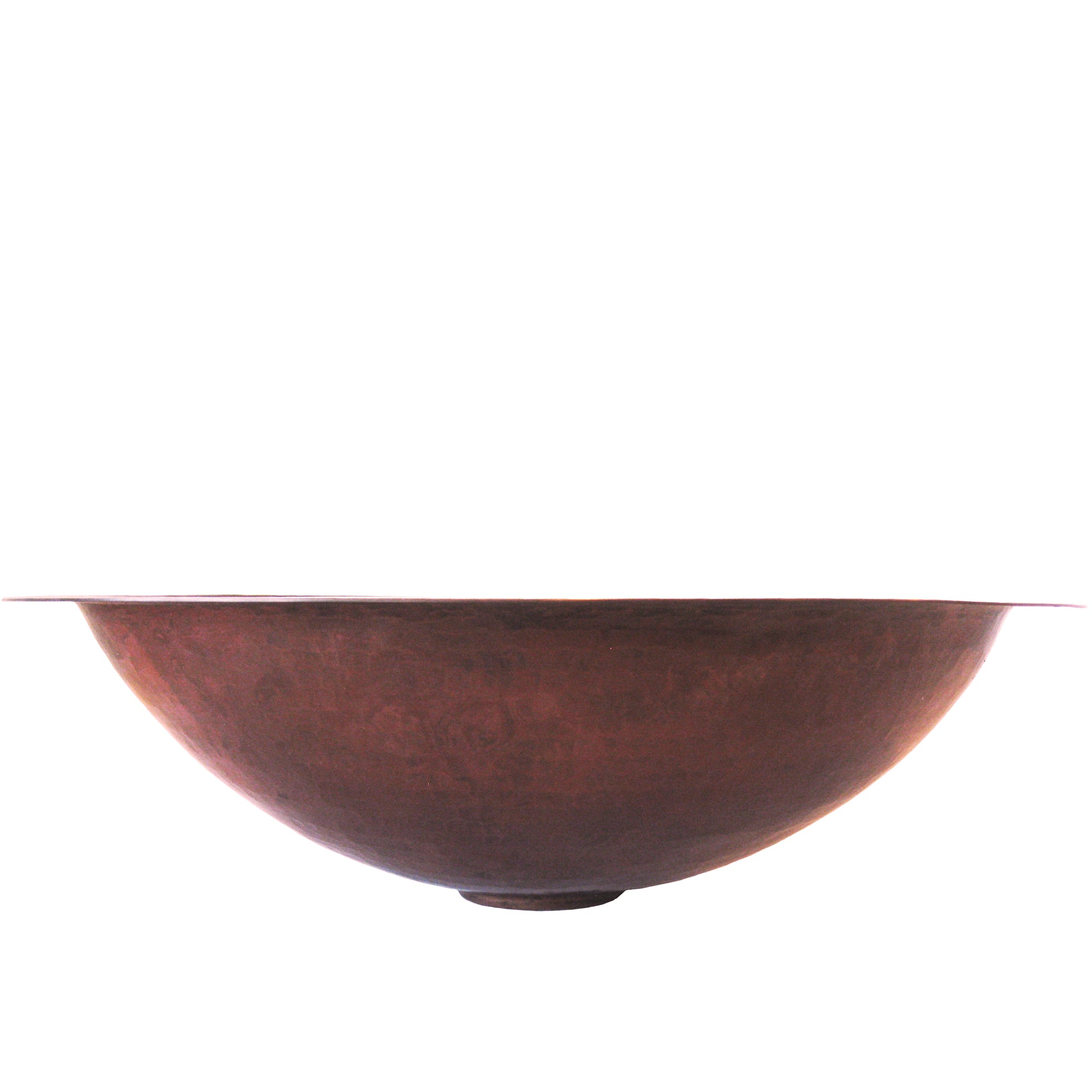 small oval undermount copper sink