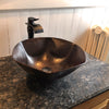 designer copper vessel sink lifestyle