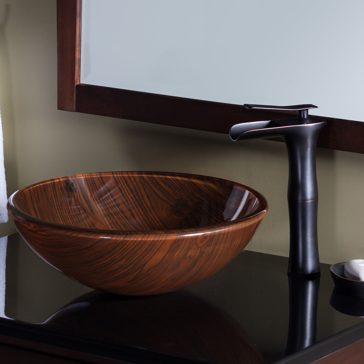 Victoria Contemporary Waterfall Single Hole Vessel Bath Faucet, GF-365 Series