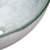 silver frosted glass vessel sink