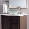 clear round etched glass sink lifestyle