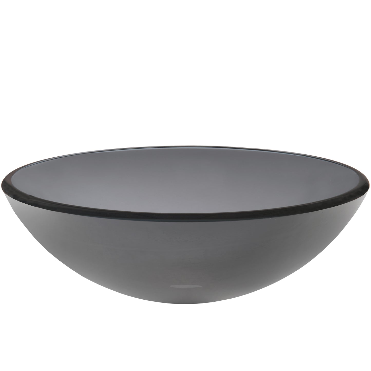 smoke grey glass vessel bowl sink