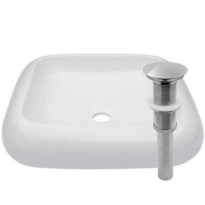 Traditional white porcelain vessel bathroom sink by Novatto, showcasing a sleek, round design ideal for modern bathrooms.