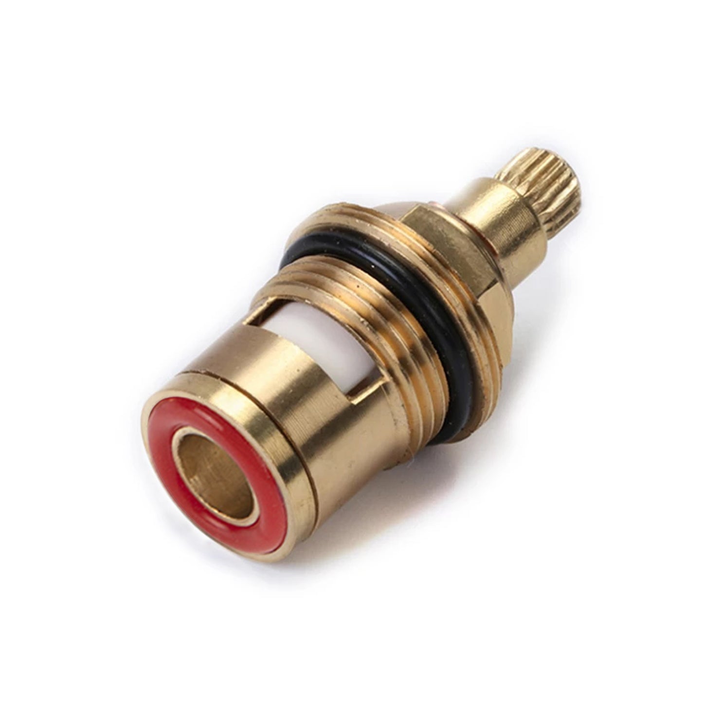 Novatto Bath Faucet Cartridge W04-CAR, close-up view of durable replacement parts for bathroom faucet repair.