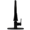 oil rubbed bronze kitchen faucet with deck plate