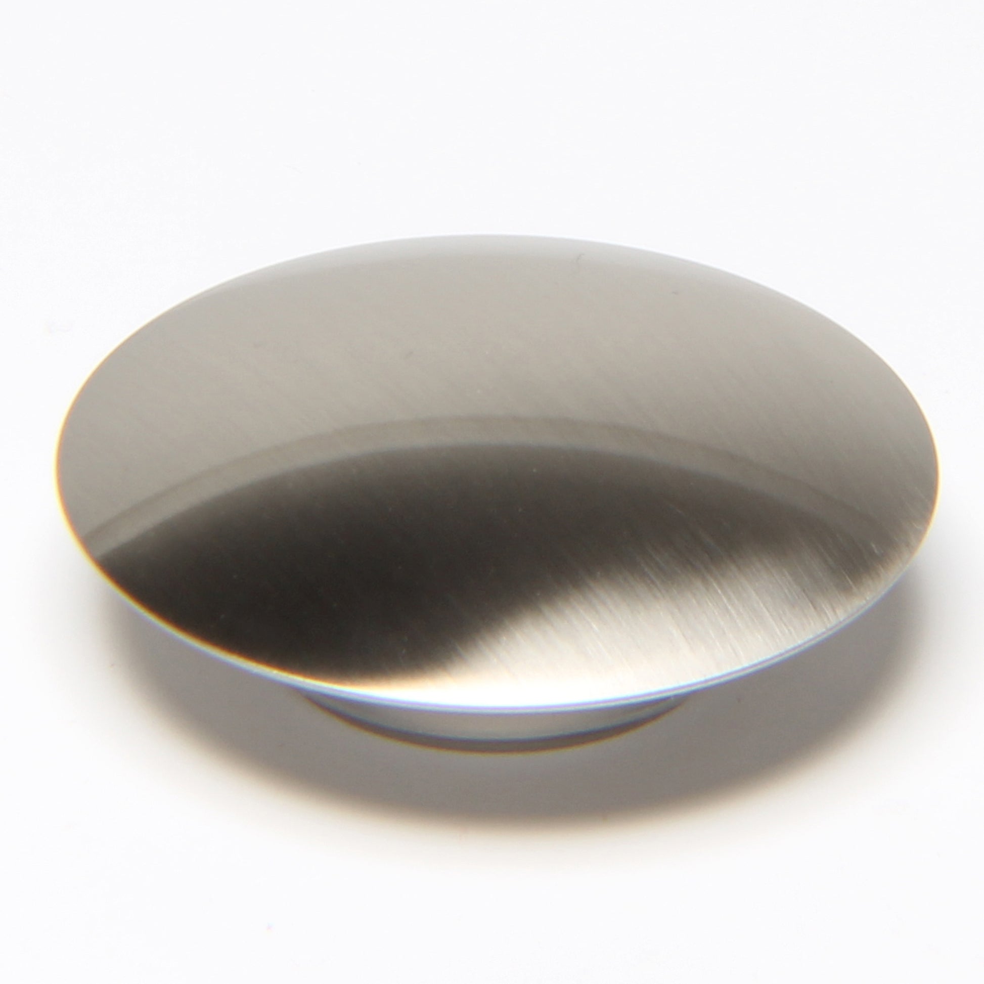 Novatto PUDH series pop-up drain head replacement parts, close-up of stainless steel drain head on white background.