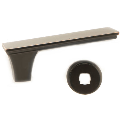 Novatto single lever bathroom faucet handle part set in oil-rubbed bronze for 368-HNDL series, showing detailed handle components.