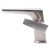 Contemporary Single Handle Lavatory Faucet brushed nickel