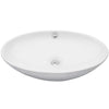 oval white porcelain sink